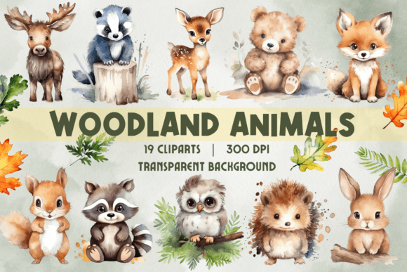 Bring Nature Home: A Guide to Watercolor Woodland Animal Clipart