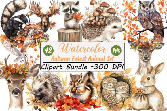 Capture the Cozy Spirit with the Autumn Forest Animal Set