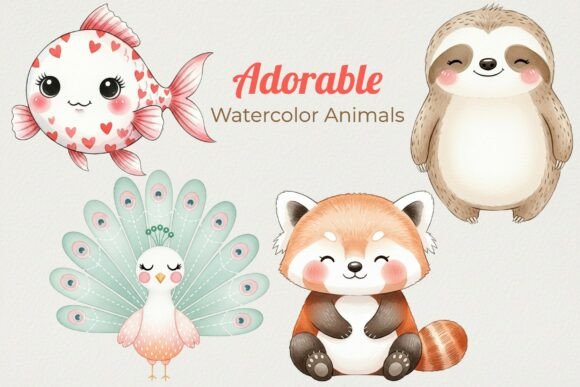 Cute Watercolor Animal Clipart: A Designer's Guide