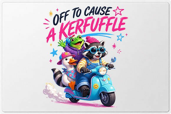 Off To Cause A Kerfuffle: A Playful PNG for Creative Mischief